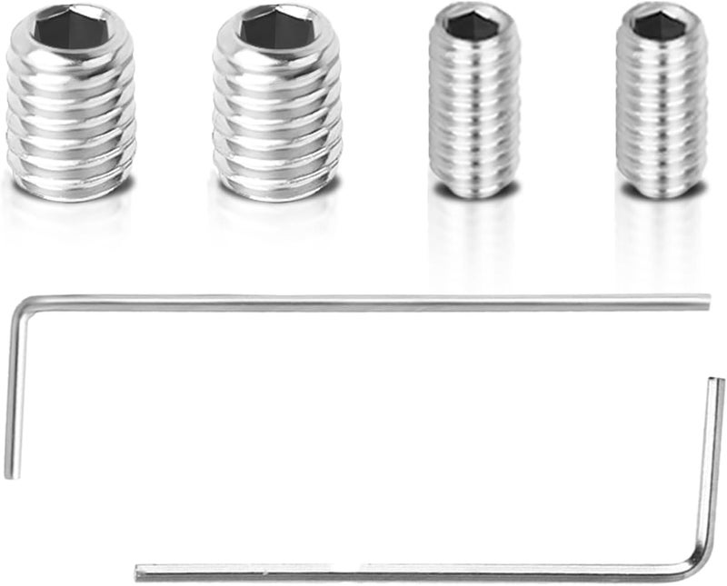 Gfdoso 2 Packs W11366418 Refrigerator Freezer Door Handle Mounting Set Screw Compatible with Most Refrigerators, AM 1-5-1 - EA221008/EA230910 - Equipped with Hex Wrench for Installatio - Image 1